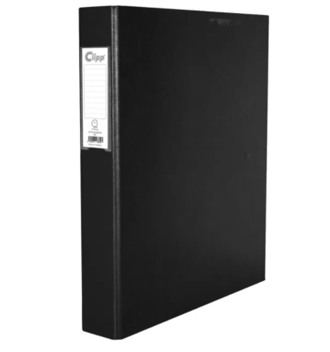 Clipp 2 Ring Binder D type A4 Black CP-F44428250